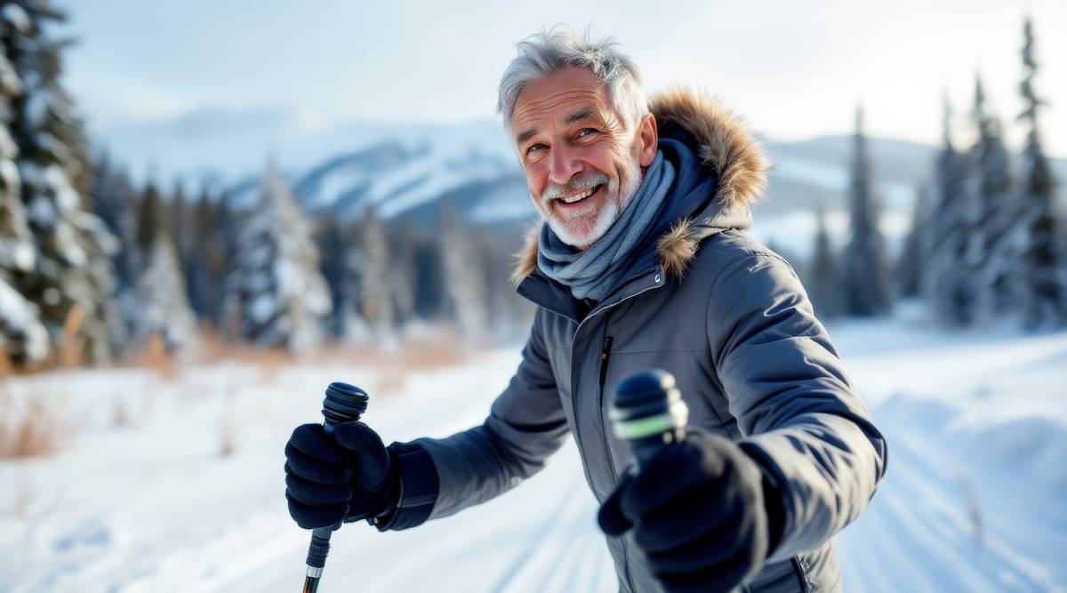 Aktive Person in Bewegung